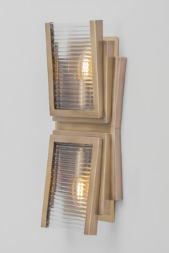 PETITOT XII - Handmade brass wall light by Patinas Lighting - view 3